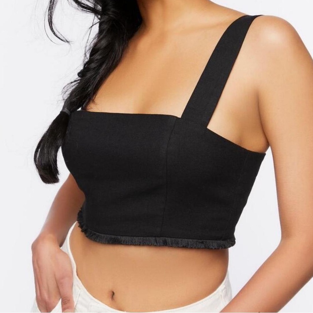 Forever 21 White Crop Top
